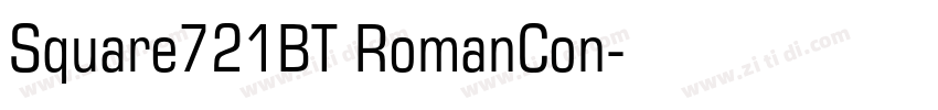 Square721BT RomanCon字体转换